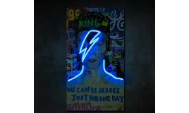 Картина с неоном David Bowie Картина с неоном David Bowie